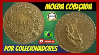 Moeda cobi&ccedil;ada por colecionadores! 1000 r&eacute;is 1927, valor atualizado 2022.