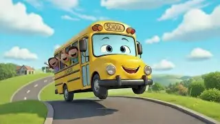 The Bus Goes Rolling | Fun School Bus Adventure Song for Kids! 🚍✨