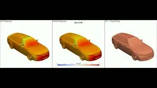 Deep Learning Prediction of Car Surface Pressure | CFD vs ML (Epoch-wise Training)