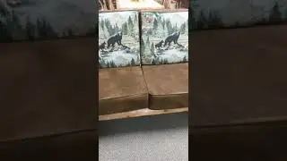 Log couch n chair.