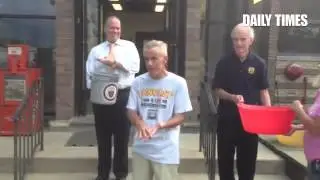 DT Editor Phil Heron accepts Ice Bucket Challenge to raise awareness for ALS.