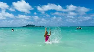Beautiful Kailua Beach Park in Hawaii🌈🏝️Cali Que Em