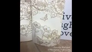 Fun Fold #25Stampin'  Up! Portrait bendi fold card by Heidi Smith Flutterbyheidi