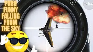 PUBG FUNNY FALLING FROM THE SKY🤣🤣🤣 | MOTOR GLIDER CRASH | PUBG MOBILE #SHORT