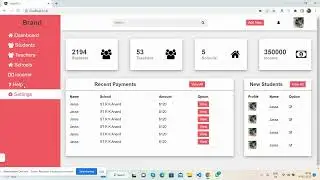 Responsive Admin Dashboard using Angular 15, HTML and CSS