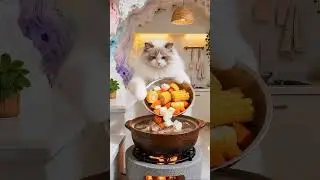 Sick baby cat 🤒AI cats 