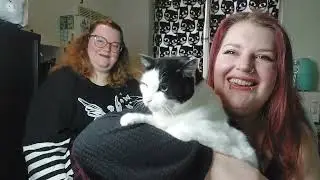 Livestreaming trying snacks and hanging out with Ninnie