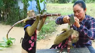 Adorable SokYaa Enjoy Healthy Snack With Loving Mom