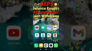 AEPS - Balance Enquiry, Cash Withdrawal & Mini Statement Step by Step Process - Mini ATM Mobile App
