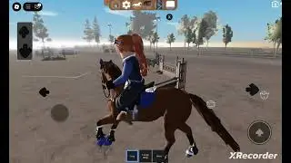Jumping Elona - my 3Yr stallion. // roblox strideway.