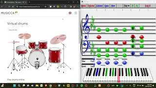 Music ace Doodle pad Wellerman but with Virtual drums