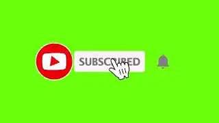 Youtube Subscribe and bell icon Button [ Green Screen ]