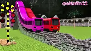 Fumikiri 3D Animation: Train vs Ms Pacman &ndash; Who Will Survive?
