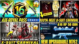 Pubg A16 Royal Pass😍| Next X-suit Carnival 4.1 Update😱| New X-Suit 4.1 BGMI🔥| A16 Royal Pass |PUBGM