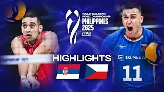 Serbia 🇷🇸 vs. Czechia 🇨🇿 - Highlights | Men's World Championships 2025