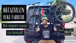 Easy steps to install cycle career on your Car/SUV (scorpio) || Decathlon bike carrier