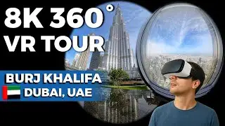 8K 360&deg; VR Tour of Dubai | Burj Khalifa, Marina Views and Mall Waterfalls | Insta360 X4 | UAE