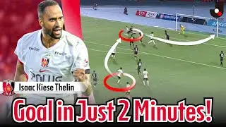 Isaac Kiese Thelin came on as a substitute and scored right away!