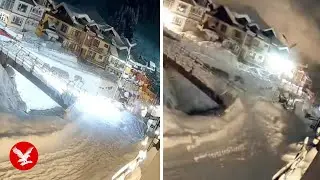 Avalanche engulfs homes during severe snow in northern India