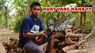 Adu kuat dua gerinda baterai untuk chainsaw - Xenon CDAG1845 vs MODERN MG20Li