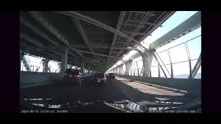 Driver crashes into wall on Verrazzano Bridge and drives off