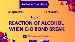 Reaction of Alcohol when C--O bond Break || Exploring the Fascinating Chemistry of Alcohol Reactions