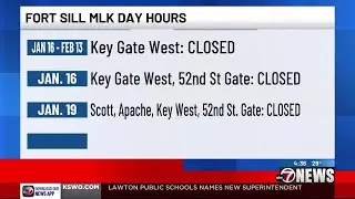 Fort Sill releases gate schedule for MLK Day