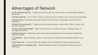 Advantages and Disadvantages of Computer Network #easyexplanation