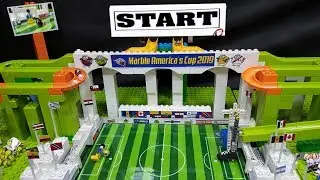 MARBLE SOOCER: Copa America 2019 Groups R2 - Penalty kick - carrera de canicas