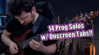 14 Incredible Prog Rock and Metal Solos! (w/ Onscreen Tabs!)