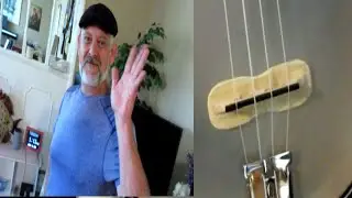 Dennis Made A Bridge Plate For His Deering Concert Banjolele.