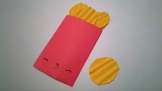 Cómo hacer PAPAS FRITAS de papel ✅| Origami PASO A PASO