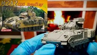 1/72 Dragon Model Limited (DML): M2A2 Bradley Infantry Fight Vehicle IFV Model Review ASMR
