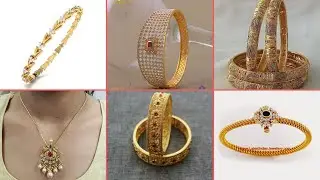 Latest gold bangles set designs for women || Gold plain and designful collection of bangles 2020-21