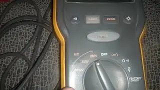 FLUKE 1520 Mega Ohm meter insulation resistance tester Fluke megger working