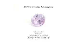 1.77CTS Unheated Pink Sapphire
