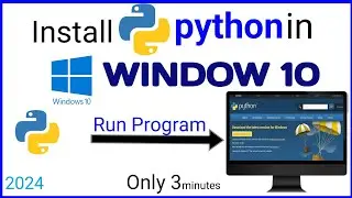How to download and install python 3.12.4 in windows 10 | 2024 | Tech Tracker Aas | Hindi |