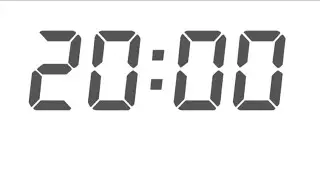 20 Minute Timer ⏰ | Countdown with Alarm