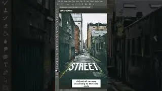 Create Realistic Perspective Warp effect in Photoshop #shorts