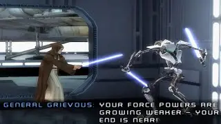 Ben Kenobi vs General Grievous in the Death Star - Star Wars Episode III PS2 Ben Kenobi Gameplay