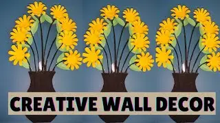 creative wall decor ideas,wall hanging craft , creative craft #creativecraftideas #creative