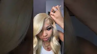 Premium 613 Platinum Blonde Body Wave Lace Frontal Wig | 100% Human Hair &ndash; Pre-Styled Side Part