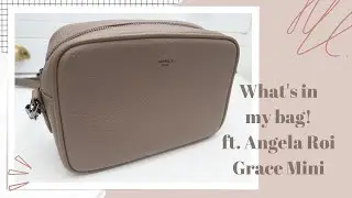 WHATS IN MY VEGAN BAG ft. ANGELA ROI GRACE MINI BAG 👜🌱