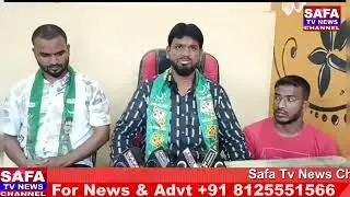 AIMIM OFFICE PR SHAIK GHOUS BASTI NAUJAWANO AKBERUDDIN OWAISI AUR KTR KI TASVEER KO DOOD SE NIHLAYA