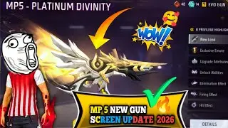 MP5 NEW GUN SCREEN UPDATE 2026 🔫🔥 | Free Fire New Update | SATVEER YT 🎮 @GarenaFreeFireGlobal 