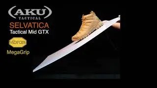 AKU Selvatica Tactical Mid GTX boots - Mega grip sole demonstration