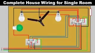 Complete Single Room House Wiring Diagram  @TheElectricalGuy