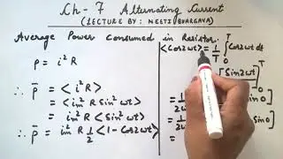 XII ||Ch-7||Part-5||Alternating Voltage applied to resistor,average Power|| Alternating current||