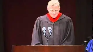 NC Senator Richard Burr tells students that though difficult, all their hard work was worth it