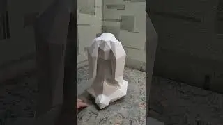 Papercraft praying rabbit (молящийся зайчик из бумаги)